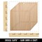 Cube Box Outline Unfinished Craft Wood Holiday Christmas Tree DIY Pre-Drilled Ornament